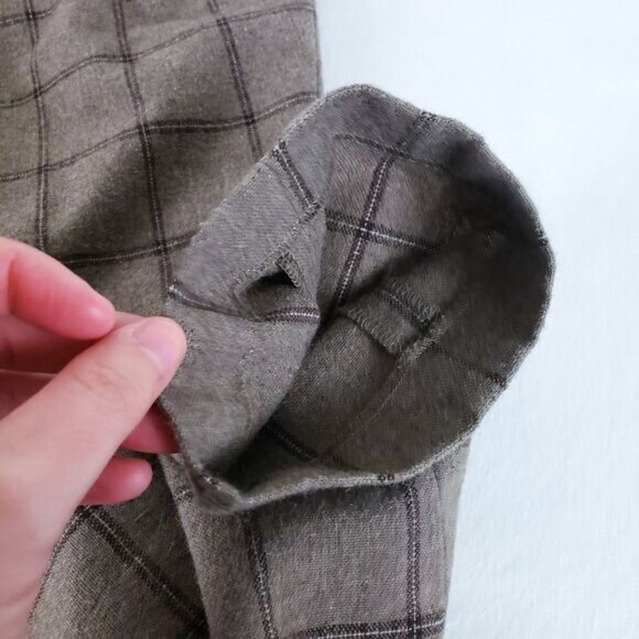 Asos Plaid Wool Pants Womens 32x32 Tapered Leg Academia Heritage - Picture 11 of 12